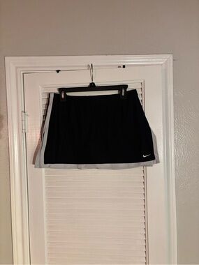 Nike Black Skort with Gray Trim and White Swoosh
